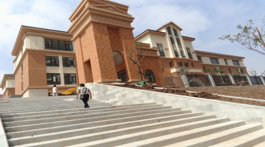 重慶市兩江小學(xué)外墻軟瓷，外墻干掛石材
